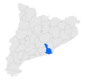 Localització del Baix Llobregat a Catalunya